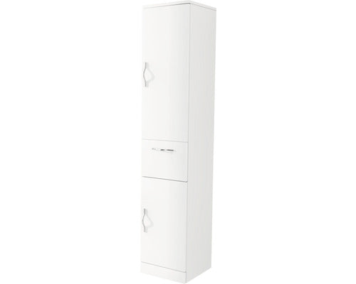 Tall cabinet Baden width 30 cm white high gloss fully assembled with protective film 44793