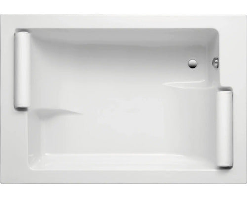 Bathtub 135 x 195 cm white glossy smooth 922001