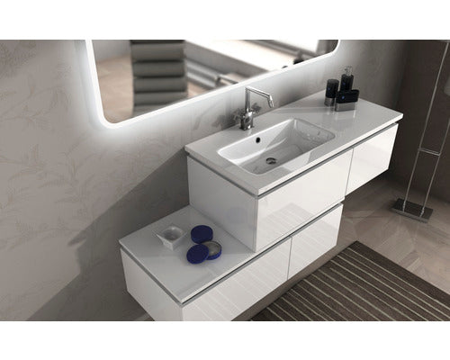 Dresser Baden Haus Avril width 100 cm white high gloss fully assembled