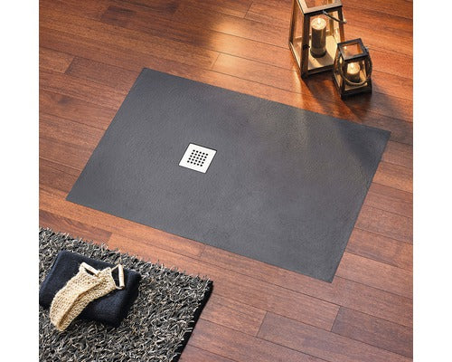 Shower tray Strato 90 x 90 x 2.4 cm anthracite textured 876007