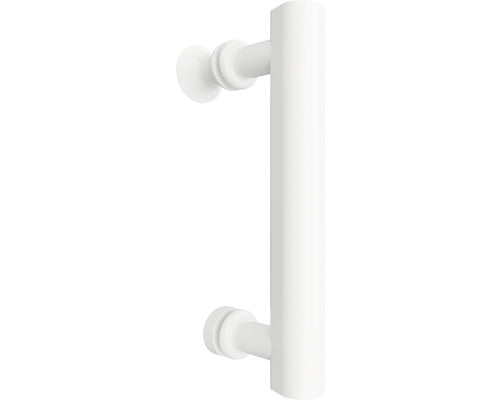 Round shower R550 90x90 cm decor Dezent Light profile color alpine white