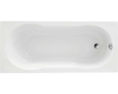 Bathtub 70 x 160 cm white glossy smooth 851801