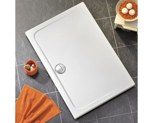 Shower tray R 75 x 90 x 25 cm white glossy smooth 701001