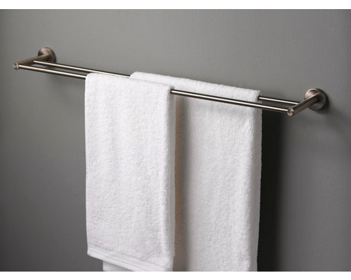 Bath towel holder 80 cm stainless steel 1208661