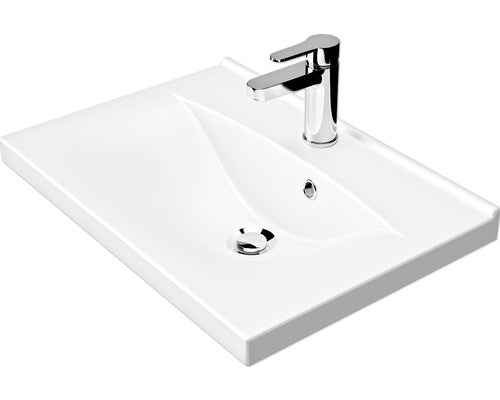 furniture washbasin xpressline 3262 62 x 43 cm white glossy gelcoat 90.766005