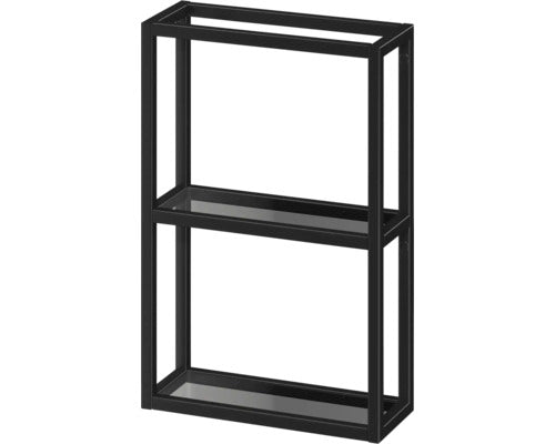 Wall shelf  WxHxD 39.5 x 59.5 x 15 cm Front color black
