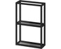 Wall shelf  WxHxD 39.5 x 59.5 x 15 cm Front color black