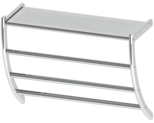 wall shelf with towel rail 42x56 cm
