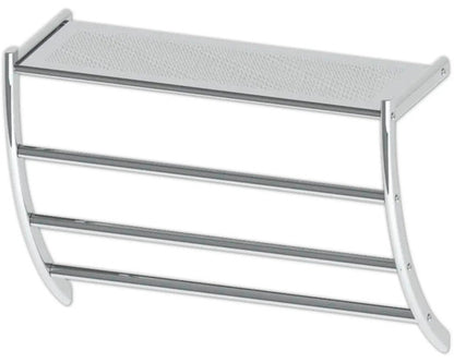 wall shelf with towel rail 42x56 cm