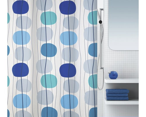 Douchegordijn Mobile Textil 180 x 200 cm blauw 10.16731
