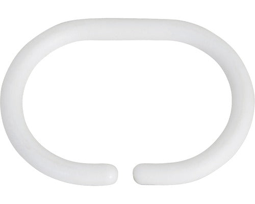 Kunststof ringen voor douchegordijn wit