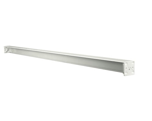 Lege cassette voor douchegordijn wit 134 cm