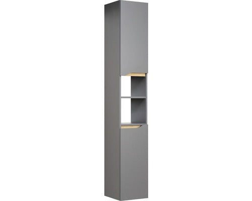 Tall cabinet pelipal Capri 185.5 x 30 cm quartz grey